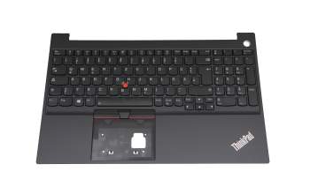 PK131HK3B11 original Lenovo clavier incl. topcase DE (allemand) noir/noir avec rétro-éclairage et mouse stick