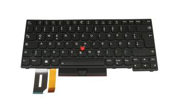 PK131J5B11 original Lenovo clavier DE (allemand) noir/noir avec rétro-éclairage et mouse stick