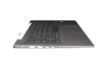 PK3780 original Lenovo clavier incl. topcase DE (allemand) gris/bronze avec rétro-éclairage (sans empreinte digitale)