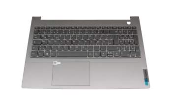 PR5SB-GE original Lenovo clavier incl. topcase DE (allemand) gris/gris avec rétro-éclairage