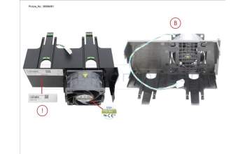 Fujitsu PY-TKHP03 TX1320M5_ 6038 FAN MODULE