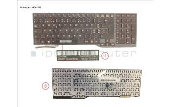 Fujitsu S26391-F2326-B232 KEYBOARD BLACK W/ TS SWISS