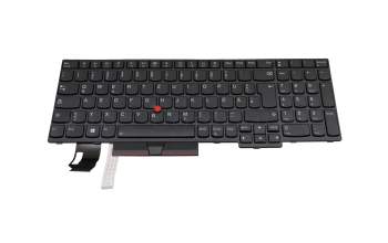 SN20V79065 original Lenovo clavier DE (allemand) noir/noir avec rétro-éclairage et mouse stick