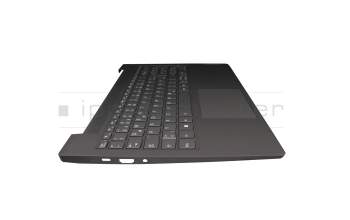 SN20W65033 original Lenovo clavier incl. topcase DE (allemand) gris/gris avec rétro-éclairage