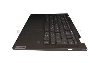 SN20X64664 original Lenovo clavier incl. topcase DE (allemand) gris/vert foncé avec rétro-éclairage