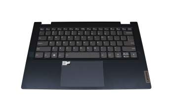 SN20Z38382 original Lenovo clavier incl. topcase US (anglais) gris/bleu avec rétro-éclairage