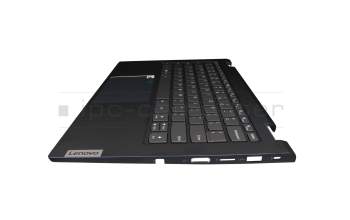 SN20Z38382 original Lenovo clavier incl. topcase US (anglais) gris/bleu avec rétro-éclairage