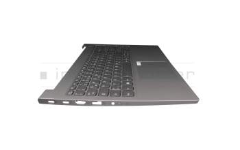 SN20Z3867 original Lenovo clavier incl. topcase DE (allemand) argent/gris avec rétro-éclairage