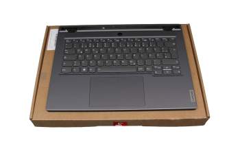 SN21K37793 original Lenovo clavier incl. topcase DE (allemand) gris/gris avec rétro-éclairage