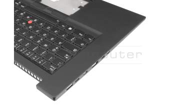 SN8381BL2 original Lenovo clavier incl. topcase DE (allemand) noir/noir avec rétro-éclairage et mouse stick b-stock