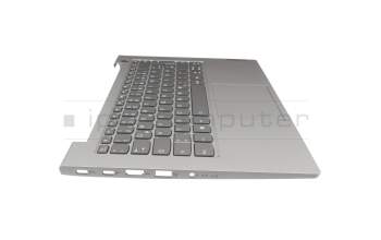 ST60X54340E1SC08P8A34 original Lenovo clavier incl. topcase DE (allemand) gris/gris avec rétro-éclairage