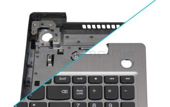 V161420CK1 original Lenovo clavier incl. topcase DE (allemand) gris/argent Empreinte digitale