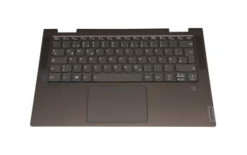 V192320EK1 original Lenovo clavier incl. topcase DE (allemand) gris/vert foncé avec rétro-éclairage