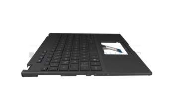 V202526AE1 original Asus clavier incl. topcase DE (allemand) noir/noir avec rétro-éclairage