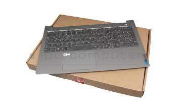 WKH04K original Lenovo clavier incl. topcase DE (allemand) gris/gris avec rétro-éclairage