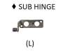 Asus 13NR0921M08011 NR2202RX-1A SUB HINGE L-V2