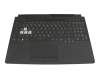 04060-01200300 original Asus clavier incl. topcase DE (allemand) noir/noir avec rétro-éclairage