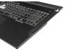 04062-00120000 original Asus clavier incl. topcase DE (allemand) noir/noir avec rétro-éclairage - without keystone slot -