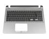 0KNB0-5100GE0 original Asus clavier incl. topcase DE (allemand) noir/gris