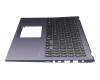 0KNB0-5113GE00 original Asus clavier incl. topcase DE (allemand) noir/bleu