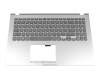 0KNB0-5116GE00 original Asus clavier incl. topcase DE (allemand) gris/argent