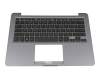 0KNB0-F102GE00 original Asus clavier incl. topcase DE (allemand) noir/gris