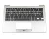 0KNL0-1101GE00 original Asus clavier incl. topcase DE (allemand) noir/argent