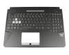 0KNR0-661BGE00 original Asus clavier incl. topcase DE (allemand) noir/noir avec rétro-éclairage