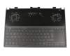 0KNR0-661DGE00 original Asus clavier incl. topcase DE (allemand) noir/noir avec rétro-éclairage