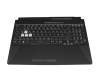 0KNR0-681WGE00 original Asus clavier incl. topcase DE (allemand) noir/transparent/noir avec rétro-éclairage