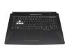 0KNR0-6919GE00 original Asus clavier incl. topcase DE (allemand) noir/transparent/noir avec rétro-éclairage