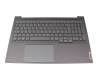 5CB1J38408 original Lenovo clavier incl. topcase DE (allemand) gris/gris avec rétro-éclairage