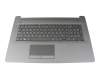 L22750-BG1 original HP clavier incl. topcase SF (suisse-francais) noir/noir (avec TP/DVD, structure de surface « noir brossé »)