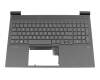 M75757-041 original HP clavier incl. topcase DE (allemand) noir/noir avec rétro-éclairage