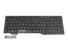 S26391-F2112-B222 original Fujitsu clavier FR (français) noir/noir