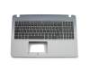 13NB0B03P02012 original Asus clavier incl. topcase DE (allemand) noir/gris y compris support ODD