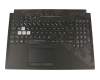 13NR00L1AP0101 original Asus clavier incl. topcase DE (allemand) noir/noir avec rétro-éclairage