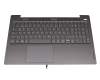 18066110 original Lenovo clavier incl. topcase DE (allemand) gris/gris avec rétro-éclairage