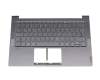 1KAFZZG0062 original Lenovo clavier incl. topcase DE (allemand) gris/gris avec rétro-éclairage