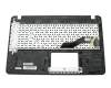 1KAHZZG002G original Asus clavier incl. topcase DE (allemand) noir/or y compris support ODD