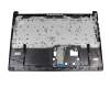 1KAJZZG061L original Acer clavier incl. topcase DE (allemand) noir/noir