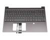 46M.0HDCS.0021 original Lenovo clavier incl. topcase DE (allemand) gris/gris avec rétro-éclairage