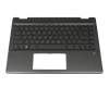 490.0GG07.BP0G original HP clavier incl. topcase DE (allemand) noir/noir avec rétro-éclairage