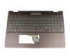 4AX35TATP00-ZCP original HP clavier incl. topcase DE (allemand) anthracite/gris avec rétro-éclairage