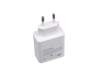 Chargeur USB-C 65 watts EU wallplug blanc original pour Samsung Galaxy Book4 360 15 (NP750QGK)