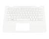 5024875600010 original HP clavier incl. topcase DE (allemand) blanc/blanc