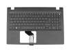 543016A8KC01 original Acer clavier incl. topcase DE (allemand) noir/noir