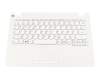 5CB0K38956 original Lenovo clavier incl. topcase DE (allemand) blanc/blanc