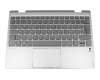 5CB0Q12250 original Lenovo clavier incl. topcase DE (allemand) gris foncé/argent avec rétro-éclairage