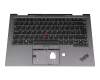 5M10Z37208 original Lenovo clavier incl. topcase UK (anglais) noir/gris avec rétro-éclairage et mouse stick